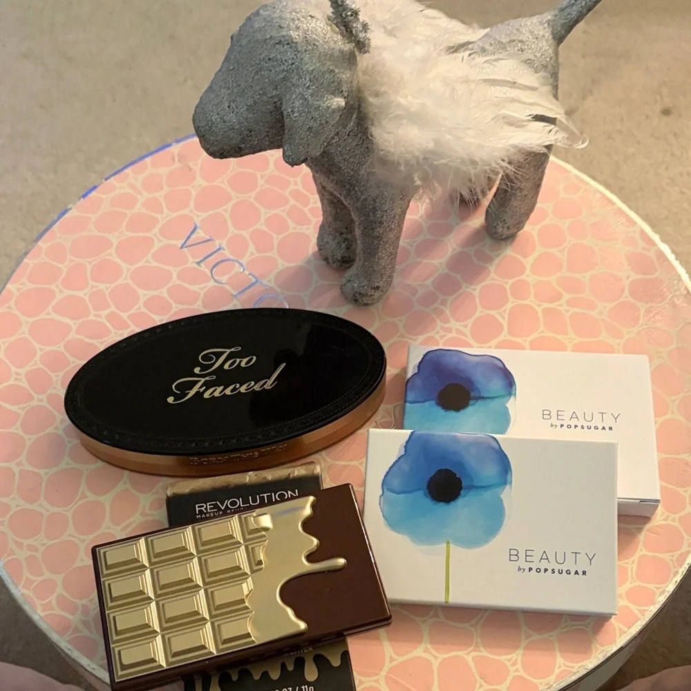 Too faced ,Popsugar and Revolution highlighters all new read description